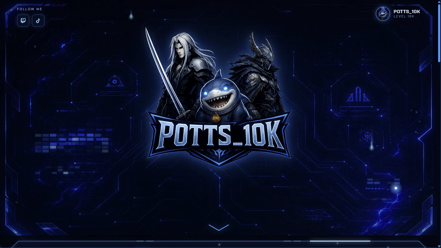 Potts10k website homepage, designed by AdLogic